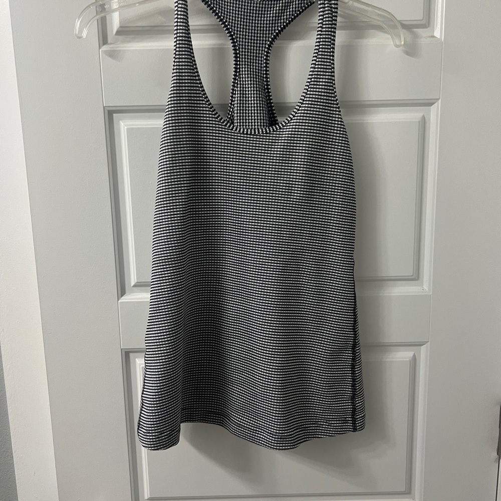 Lululemon Cool Racerback
Gingham Luon White Black size 4 or small - Picture 6 of 7